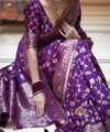 Purple Banarasi Silk Saree | Ethnic Wear for Women
