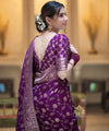 Purple Banarasi Silk Saree | Ethnic Wear for Women