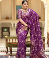 Purple Banarasi Silk Saree | Ethnic Wear for Women