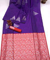 Purple Banarasi Silk Saree | Festival & Ceremony Wear