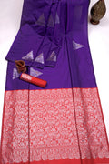 Purple Banarasi Silk Saree | Festival & Ceremony Wear