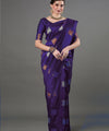 Purple Banarasi Silk Saree | Festival & Ceremony Wear
