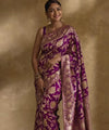 Purple Banarasi Silk Saree | Festival & Ceremony Wear