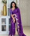 Purple Banarasi Silk Saree | Festival & Ceremony Wear