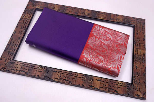 Purple Banarasi Silk Saree | Festival & Ceremony Wear