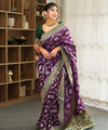 Purple Banarasi Silk Saree | Festival & Ceremony Wear