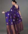 Purple Banarasi Silk Saree | Festival & Ceremony Wear