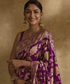 Purple Banarasi Silk Saree | Festival & Ceremony Wear