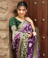 Purple Banarasi Silk Saree | Festival & Ceremony Wear