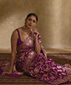 Purple Banarasi Silk Saree | Festival & Ceremony Wear