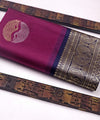 Purple Banarasi Silk Saree | Festive & Party Wear