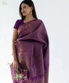 Purple Banarasi Silk Saree | Traditional Wedding Wear