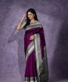 Purple Banarasi Silk Saree | Traditional Wedding Wear