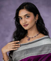 Purple Banarasi Silk Saree | Traditional Wedding Wear