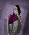 Purple Banarasi Silk Saree | Traditional Wedding Wear