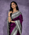 Purple Banarasi Silk Saree | Traditional Wedding Wear
