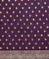 Purple Banarasi Silk Saree | Traditional Zari Weave