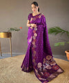 Purple Banarasi Silk Saree | Wedding & Festive Wear