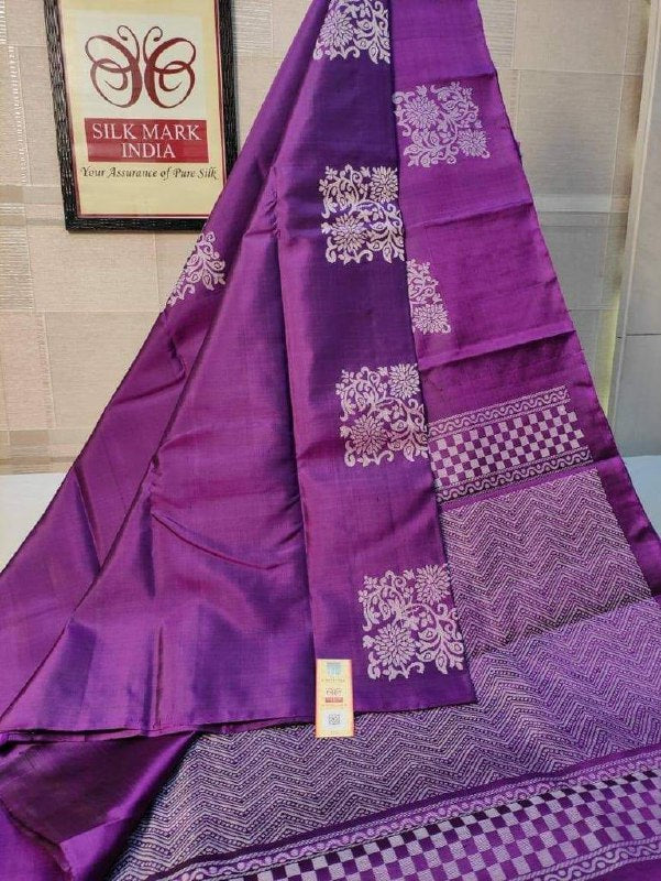 Purple Banarasi Silk Saree | Wedding & Festive Wear