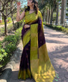 Purple Banarasi Silk Saree | Wedding & Festive Wear