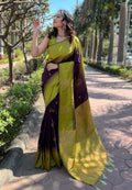 Purple Banarasi Silk Saree | Wedding & Festive Wear