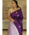 Purple Banarasi Silk Saree | Wedding & Reception Wear