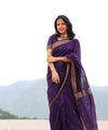 Purple Cotton Saree | Daily & Festive Wear
