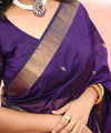 Purple Cotton Saree | Daily & Festive Wear