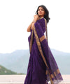Purple Cotton Saree | Daily & Festive Wear