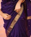 Purple Cotton Saree | Daily & Festive Wear