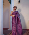 Purple Cotton Saree | Everyday Ethnic Wear