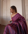 Purple Cotton Saree | Everyday Ethnic Wear