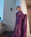 Purple Cotton Saree | Everyday Ethnic Wear