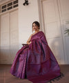 Purple Cotton Saree | Everyday Ethnic Wear