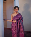 Purple Cotton Saree | Everyday Ethnic Wear