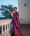 Purple Cotton Saree | Everyday Ethnic Wear