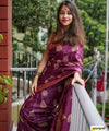 Purple Cotton Saree | Festival & Ceremony Wear