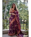 Purple Cotton Saree | Festival & Ceremony Wear