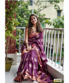 Purple Cotton Saree | Festival & Ceremony Wear