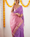 Purple Cotton Saree | Festive & Party Wear