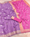 Purple Cotton Saree | Festive & Party Wear