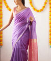 Purple Cotton Saree | Festive & Party Wear