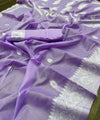 Purple Cotton Saree | Traditional Handloom Wear
