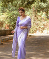 Purple Cotton Saree | Traditional Handloom Wear