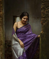 Purple Jacquard Silk Saree | Bridal & Festive Wear