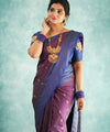 Purple Jacquard Silk Saree | Ethnic Wear for Women
