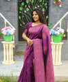 Purple Jacquard Silk Saree | Ethnic Wear for Women