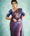 Purple Jacquard Silk Saree | Ethnic Wear for Women