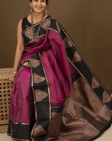 Purple Jacquard Silk Saree | Festival & Ceremony Wear