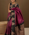 Purple Jacquard Silk Saree | Festival & Ceremony Wear